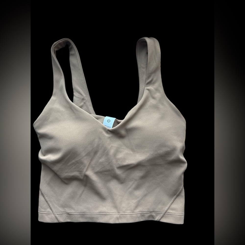Lululemon Align Tank Top Sports Bra 2 Allspice Brown Running Supportive NWT